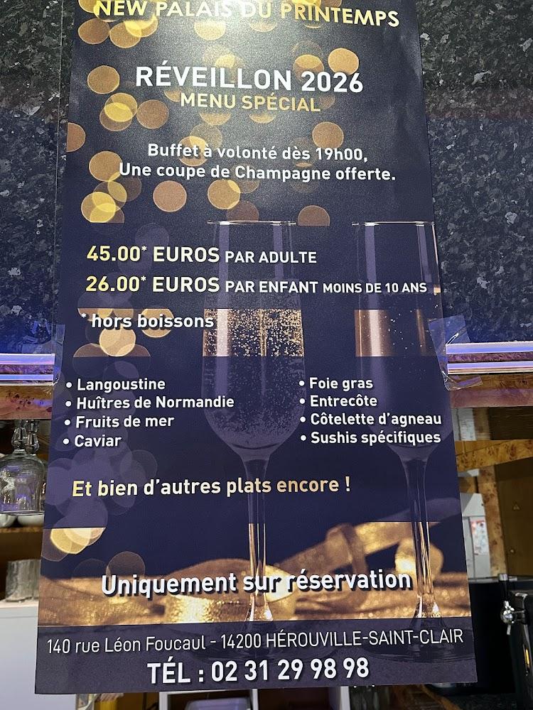 New Palais du Printemps - Menu Image 2
